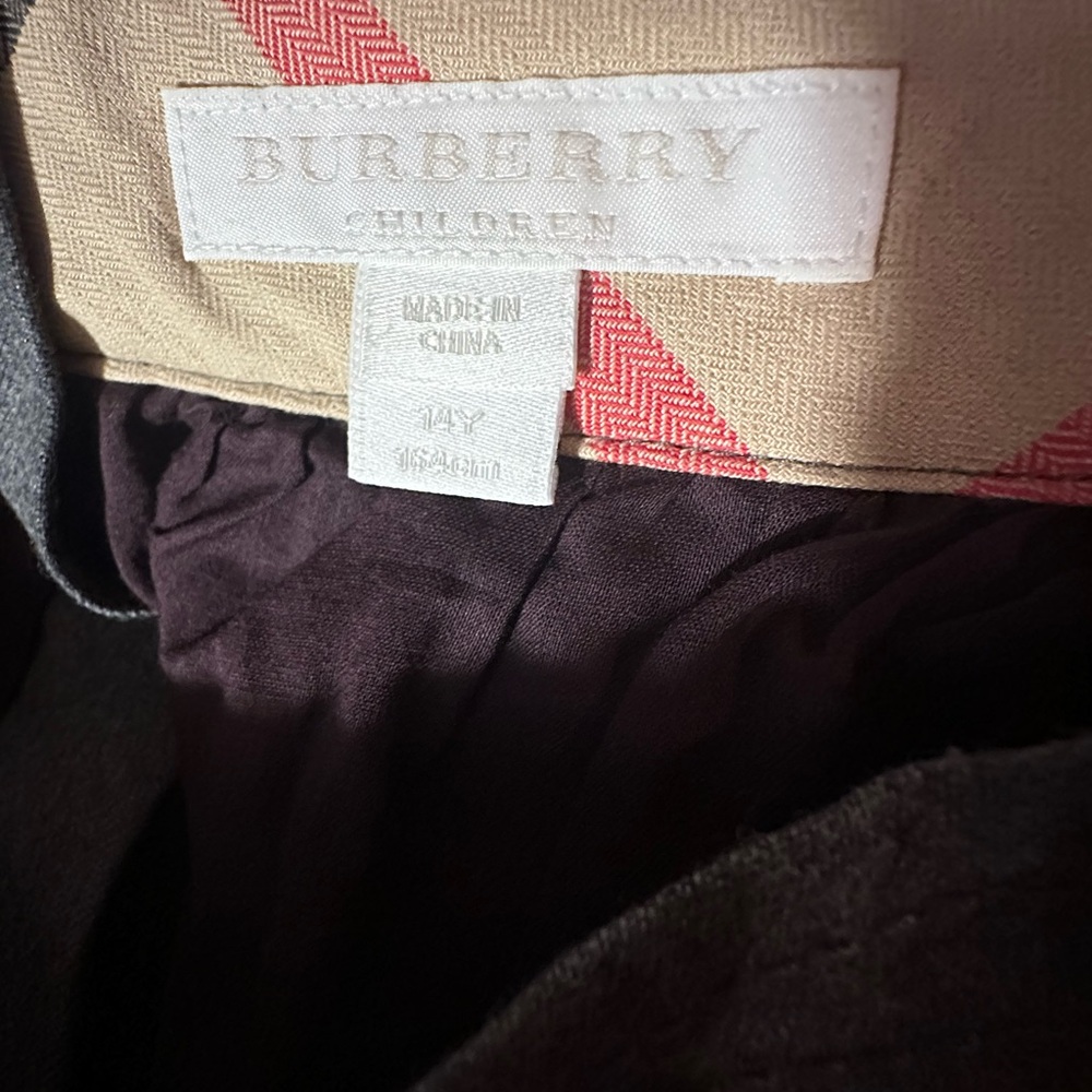 COPY - BURBERRY children’s 14y grey skirt